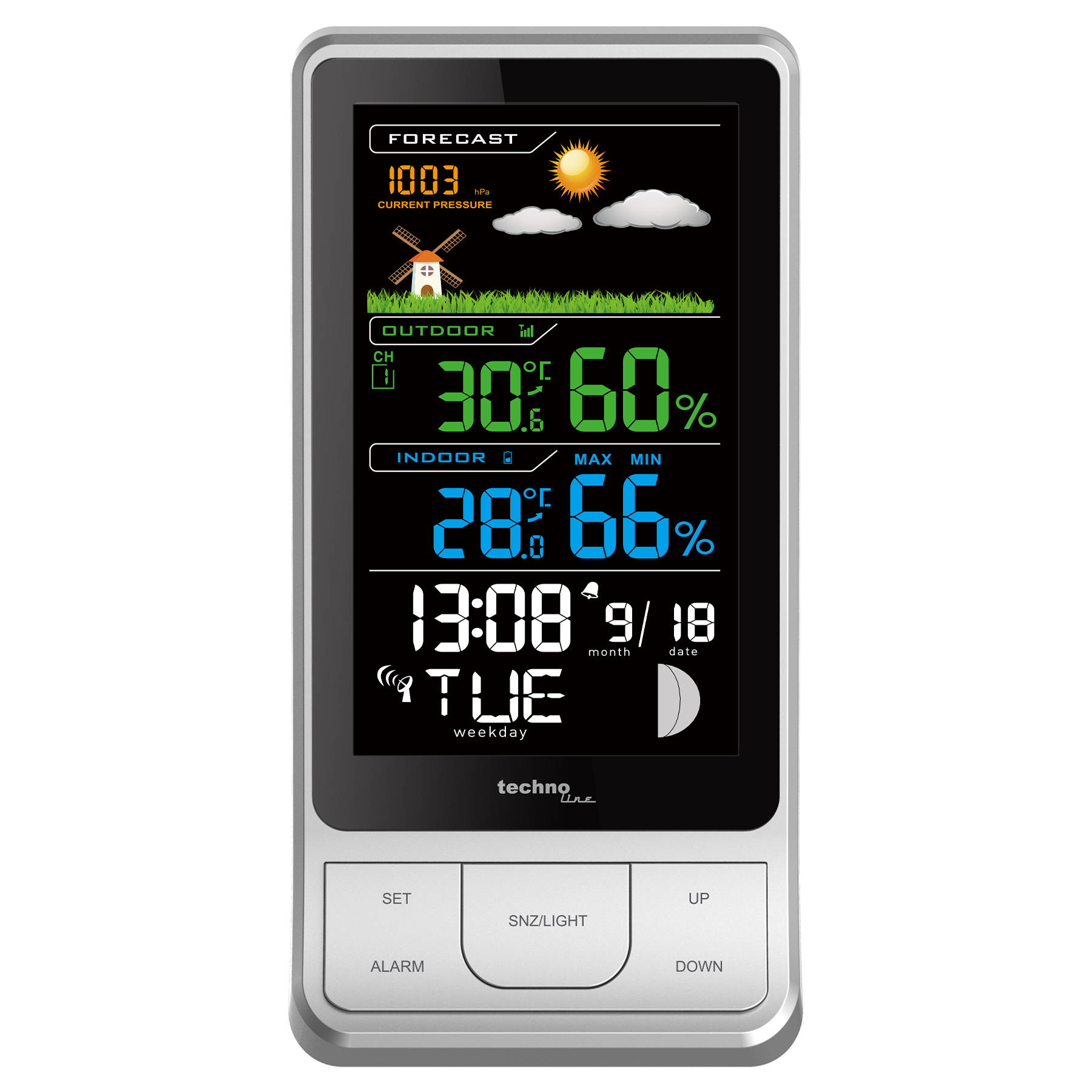 Метеостанція Technoline WS6441 Black/Silver (WS6441) — фото 9